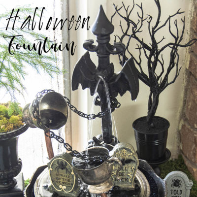 diy halloween fountain